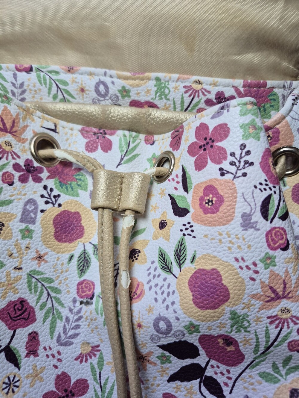 Disney Princess Floral Drawstring Backpack - Picture 5 of 7
